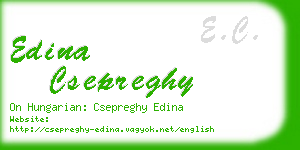 edina csepreghy business card